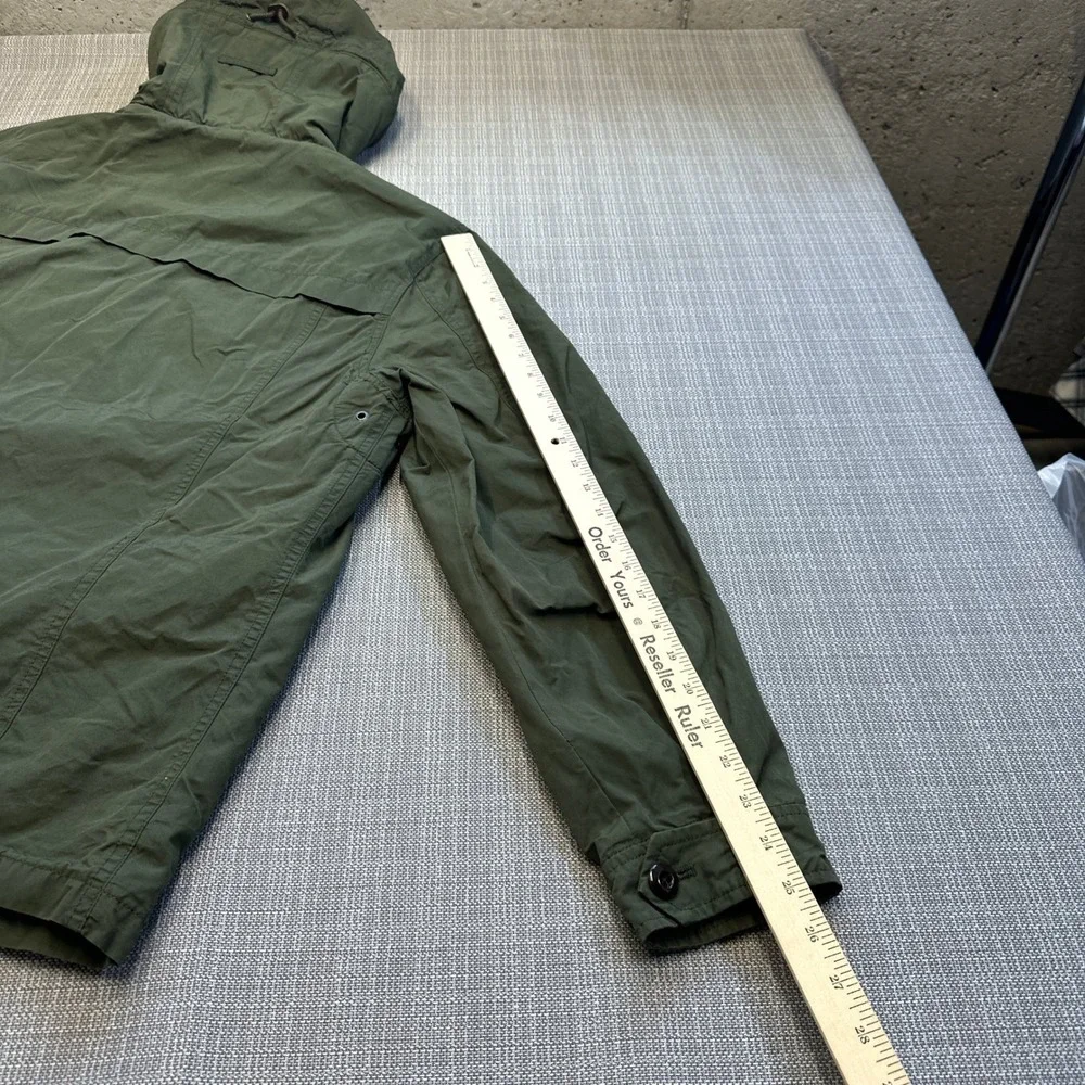 J. Crew Hooded Parka Mens XL Green‎ Field Jacket Wool Lined Utility Outfitter
